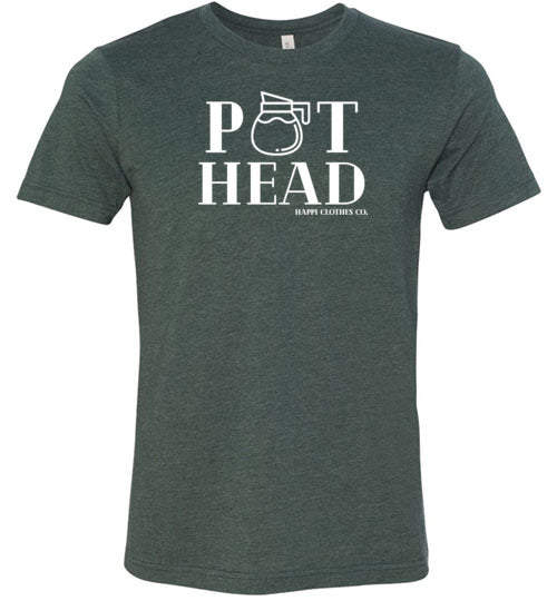 Coffee Pot Head Unisex T-Shirt Happi Clothes Co.