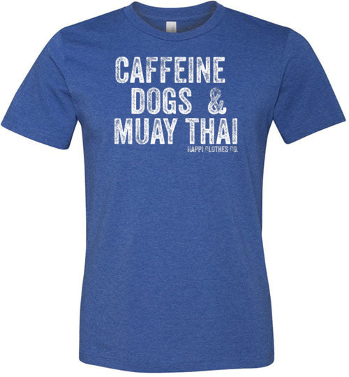 Caffeine Dogs & Muay Thai Unisex T-Shirt Happi Clothes Co.