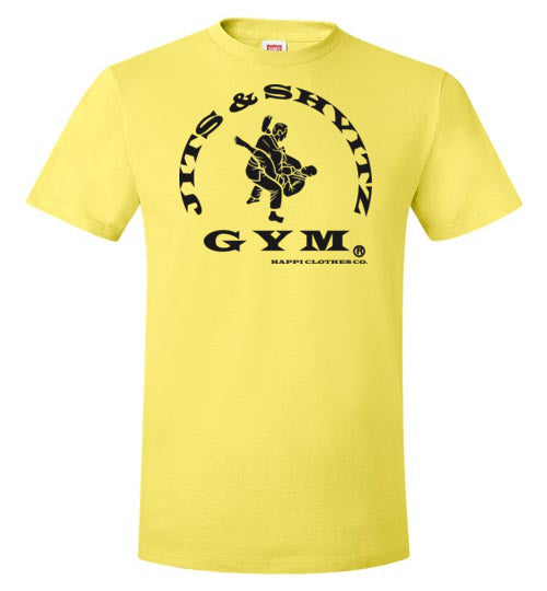 Jits & Shvitz Gym Nano-T Performance Unisex Ju-Jitsu T-Shirt (Light) Happi Clothes Co